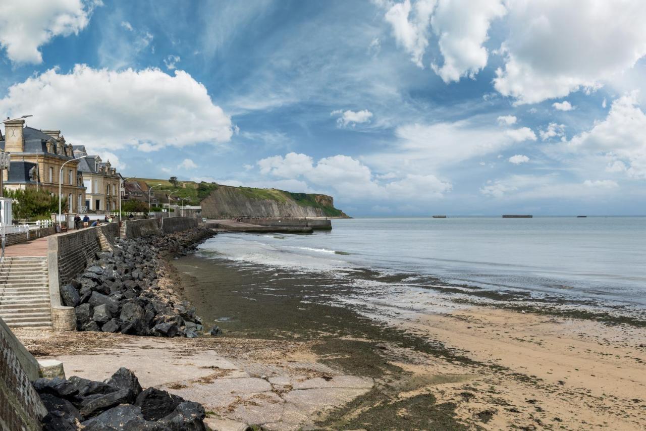 Les Heures Tranquilles - Vue Mer - 50M De La Plage Saint-Côme-de-Fresné Exteriör bild